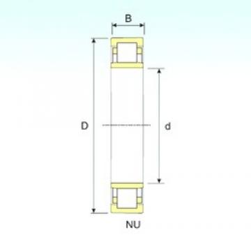 100 mm x 180 mm x 46 mm  ISB NU 2220 Rolamentos cilíndricos