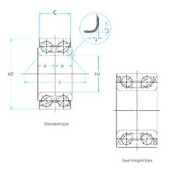 43 mm x 82 mm x 37 mm  FAG 567519A Rolamentos de esferas de contacto angular