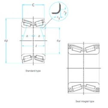 29 mm x 53 mm x 37 mm  Timken 516007 Rolamentos de rolos gravados