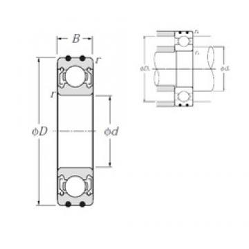 20 mm x 47 mm x 14 mm  NTN AC-6204ZZ Rolamentos de esferas profundas