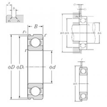 105 mm x 130 mm x 13 mm  NTN 6821NR Rolamentos de esferas profundas