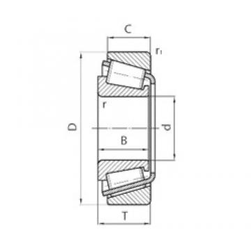 203,2 mm x 292,1 mm x 57,945 mm  Timken NP296458/NP514720 Rolamentos de rolos gravados