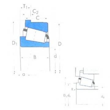 101,6 mm x 168,275 mm x 41,275 mm  Timken 687/672B Rolamentos de rolos gravados