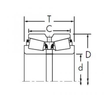 Timken 376X/372D Rolamentos de rolos gravados