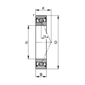 35 mm x 62 mm x 14 mm  FAG HCS7007-E-T-P4S Rolamentos de esferas de contacto angular