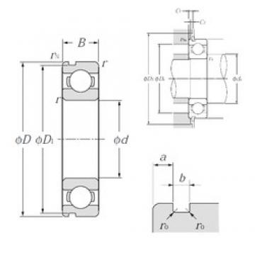 17 mm x 30 mm x 7 mm  NTN 6903N Rolamentos de esferas profundas