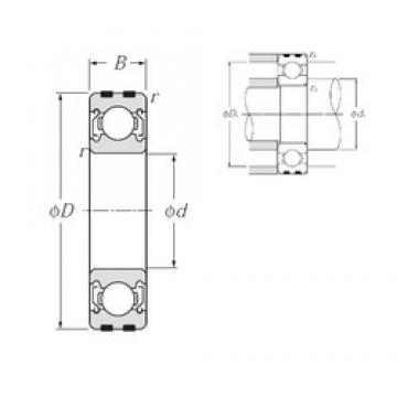 35 mm x 62 mm x 14 mm  NTN EC-6007ZZ Rolamentos de esferas profundas