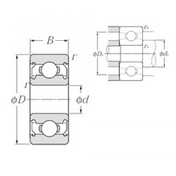 3,967 mm x 7,938 mm x 3,175 mm  NTN R155ZZA Rolamentos de esferas profundas