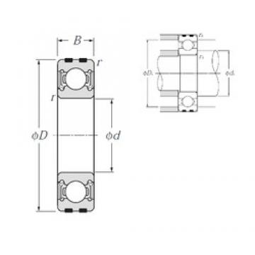 15 mm x 32 mm x 9 mm  NTN EC-6002LLU Rolamentos de esferas profundas