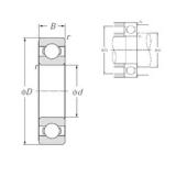 130 mm x 230 mm x 40 mm  NTN 6226 Rolamentos de esferas profundas