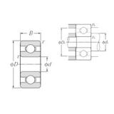 6 mm x 16 mm x 6 mm  NTN BC6-16A Rolamentos de esferas profundas