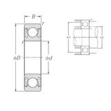 10 mm x 19 mm x 5 mm  NTN 6800ZZ Rolamentos de esferas profundas