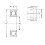 40 mm x 80 mm x 18 mm  NTN 6208LLU Rolamentos de esferas profundas