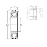 25 mm x 52 mm x 15 mm  NTN AC-6205LLB Rolamentos de esferas profundas