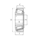 203,2 mm x 292,1 mm x 57,945 mm  Timken NP296458/NP514720 Rolamentos de rolos gravados