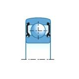 17,000 mm x 40,000 mm x 12,000 mm  NTN CS203LLU Rolamentos de esferas profundas