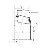 11,112 mm x 34,988 mm x 10,988 mm  Timken A4044/A4138 Rolamentos de rolos gravados