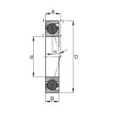 105 mm x 160 mm x 26 mm  FAG HCB7021-C-T-P4S Rolamentos de esferas de contacto angular