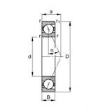 10 mm x 22 mm x 6 mm  FAG B71900-E-T-P4S Rolamentos de esferas de contacto angular