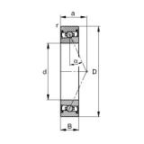 100 mm x 140 mm x 20 mm  FAG HCS71920-E-T-P4S Rolamentos de esferas de contacto angular