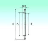 30 mm x 50 mm x 3,2 mm  NBS AXW 30 Rolamentos de agulha