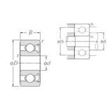 5 mm x 19 mm x 6 mm  NTN 635Z Rolamentos de esferas profundas