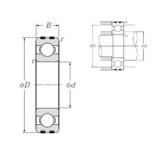 30 mm x 55 mm x 13 mm  NTN EC-6006 Rolamentos de esferas profundas