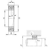 100 mm x 150 mm x 24 mm  FAG HCS7020-C-T-P4S Rolamentos de esferas de contacto angular